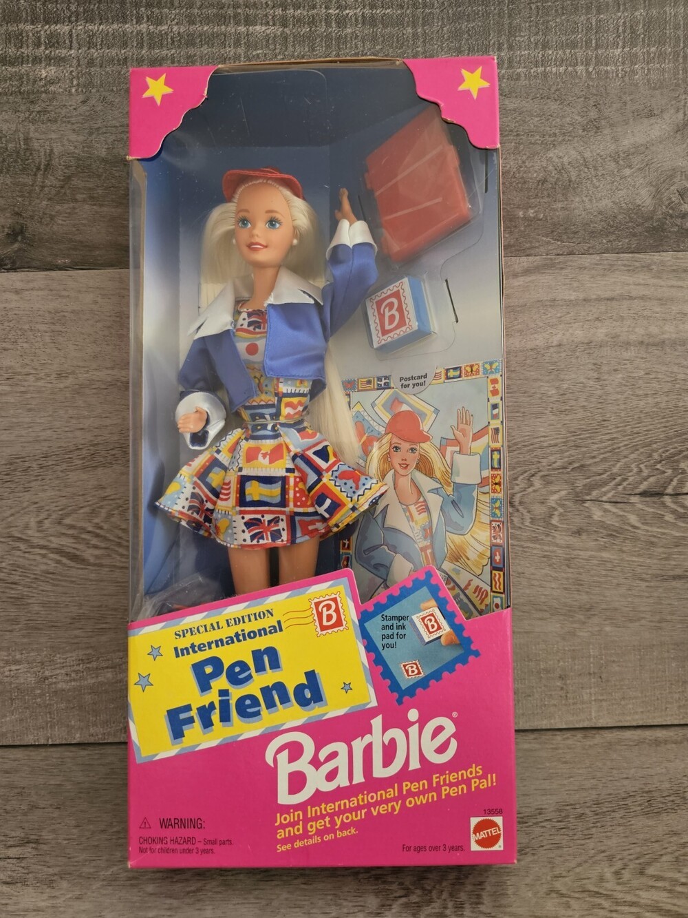 International Pen Friend Barbie Doll Special Edition VTG 1995 Mattel 13558 NRFB